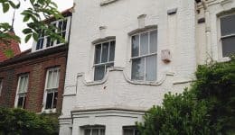 Property requiring lateral support and facade restoration