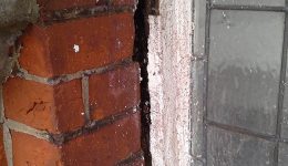 Repairs required between bricks and window frame