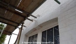 Restoration of brick facade