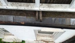 Missing and damaged concrete window sills