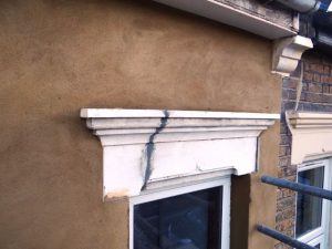 lintel ready for repainting