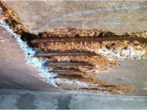 corrosion of concrete rebar