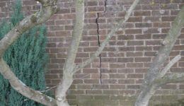 Crack in Boundary Wall
